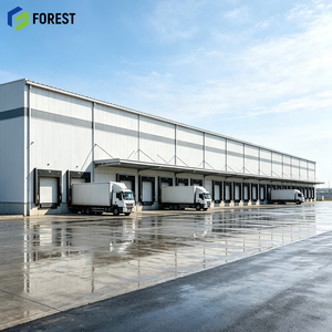 Entrepôt commercial en acier préfabriqué durable et résistant aux intempéries, grande structure à travée libre, installation de dépôt préfabriquée - Product Image 1