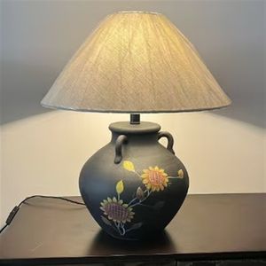 Lámpara de Mesa Estilo <span class=keywords><strong>Chabi</strong></span> Japonés, Cerámica Retro y Nostálgica, Estudio, Dormitorio, Mesita de Noche, Estilo Zen Chino Nuevo, Canción - Product Image 6