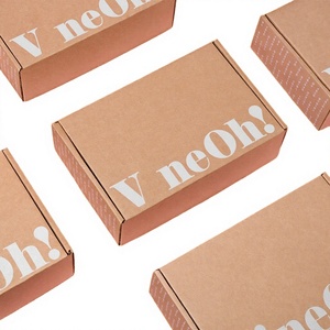 Boîtes d'expédition personnalisées en carton ondulé recyclé écologique pour cosmétiques et perruques avec logo UV/estampage à chaud en forme d'avion - Product Image 3