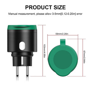 Enchufe Inteligente Inalámbrico para Exteriores con Wifi, Enchufe Europeo, Impermeable, 16A, con Medición de Consumo de Energía para Alexa y <span class=keywords><strong>Google</strong></span> - Product Image 5