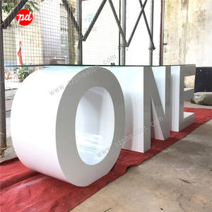 Torta tabella lettera per <span class=keywords><strong>1</strong></span> <span class=keywords><strong>anno</strong></span> di età del bambino doccia di compleanno decorazione del partito, prezzo a buon mercato numero di tavolo e tavolo lettere segno - Product Image 5