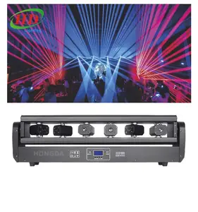 Hot Sale Buy RGB Moving Beam Laser Light LED DMX RGB Dj Beam Bar 6 Eyes Night Club Stage Wedding Red Green Laser Light