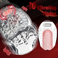 Elektrischer Taschenmasturbator für Männer mit Automatischem Rotations- und Vibrationssystem, 5 Rotationsmodi und 10 Vibrationsmustern, Sexspielzeug
