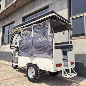 Ev <b>Mini</b> Shuttle Car Resort Electric Tricycle 1500W 3 Wheel Closed Body <b>Solar</b> <b>Panel</b> Adult 6 Passenger Commercial Transport - Product Image 4