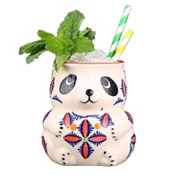 Belle tasse Tiki modèle d'ours Panda tasse Tiki Cocktail en céramique de conception de Type animal personnalisé