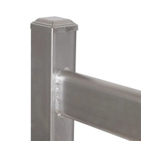 Tomate Poteaux et rails de clôture en acier enduit de poudre faciles à assembler pour les cours et les fermes Clôture de ranch Clôture pour le bétail