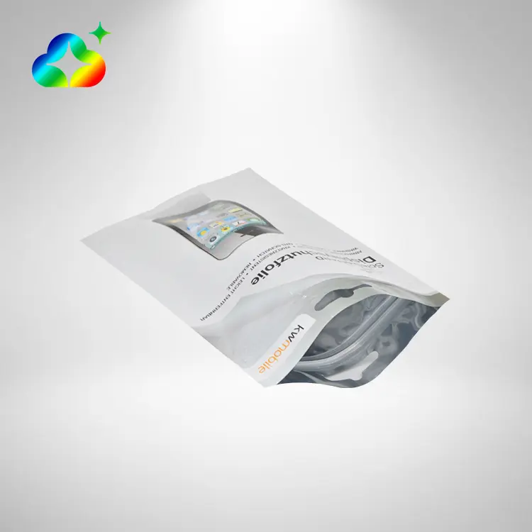 OEM Custom Consumer Electronics Products Plastic Packaging Resealable Ziplock Bags With Logos