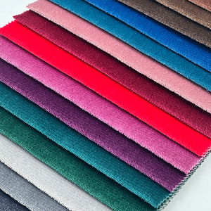 Wejoy Custom Plain Velour Poliéster 250gsm Tecido De Veludo De Pelúcia para Sofá Estofado - Product Image 3