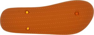 Vente en gros de tongs d'été en peluche recyclables, pas chères, pour mariage, noires et oranges, avec logo personnalisé, dessus en EVA - Product Image 5