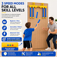 Jeu de défi de réflexes amélioré pour enfants : attrapez les bâtonnets tombants – Version à fixer sur la porte – Jeu de vitesse des mains