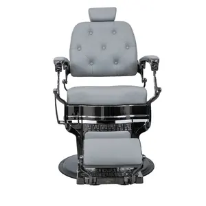 Cadeira de barbeiro profissional de luxo durável para barbeiro cadeira masculina equipamento de salão de cabeleireiro atacado