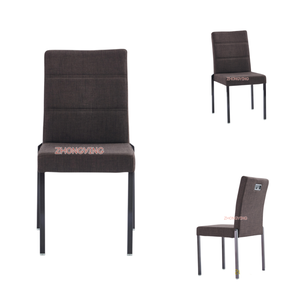 Vente en gros de chaises à dossier haut de conception moderne fournie par l'usine meubles de salle à manger chaises de salle à manger japonaises rembourrées en velours - Product Image 1