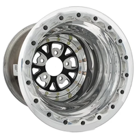 Jantes arrière forgées WELD V-Series 15 16 17 pouces 5x114.3 pour Mustang Camaro Challenger Jantes de course légères