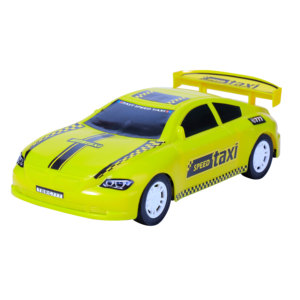 Voiture de taxi urbaine jouet pour enfants, véhicule de transport urbain, emballage en filet - Product Image 1