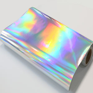 Factory Supplying 120 Microns PVC Holographic Silver Self Adhesive <strong>Vinyl</strong> Eco Solvent UV Latex Printing <strong>Vinyl</strong> - Product Image 4