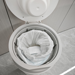 विरोधी पर्ची ढक्कन और जलरोधक डिजाइन के साथ गंध-प्रूफ पालतू अपशिष्ट बिन, बिल्ली और कुत्ते के मल के लिए टिकाऊ प्लास्टिक कचरा - Product Image 4