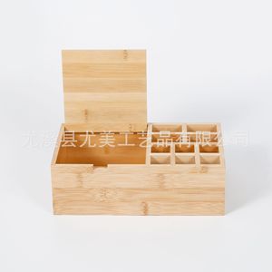 Wooden lipstick storage <b>box</b>, <b>makeup</b> and eyeshadow storage <b>box</b>, desktop organizer, wooden storage for skincare products. - Product Image 2