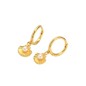 Vente en gros de bijoux en argent sterling 925, perles d'eau douce, boucles d'oreilles en or vermeil 18 carats pour femmes - Product Image 5