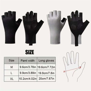 Guantes de Ciclismo Ultraligeros Transpirables de Verano, Medios Dedos, Antideslizantes con Almohadilla de Silicona, Personalizables para Hombre y Mujer, para Bicicleta de Carretera y Actividades al Aire Libre - Product Image 2