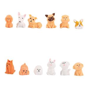 Deng 조경 원예 수제 장식 시뮬레이션 만화 작은 동물 수지 장식품 미니 귀여운 개 - Product Image 1