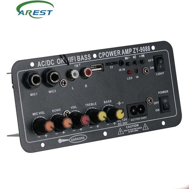Subwoofer Power Amplifier Board 12V, 24V, 220V Universal Bluetooth Speaker Power Amplifier Mainboard 6-12 Inch