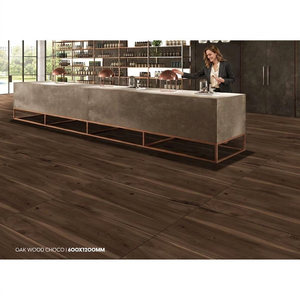 Oak Wood Grey Porcelain Tiles 600x1200mm Natural Texture Polished Finish for Modern Interior Flooring - Product Image 4