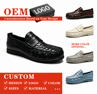 Mocassins en cuir PU pour hommes – Vente en gros, personnalisables, à enfiler, pour tenue habillée ou décontractée, chaussures de ville pour hommes