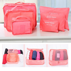 De <span class=keywords><strong>China</strong></span>, venta al <span class=keywords><strong>por</strong></span> mayor ropa de viaje organizador Bolsa 6 unids conjunto de almacenamiento de bolsa de malla colorido bolso - Product Image 2