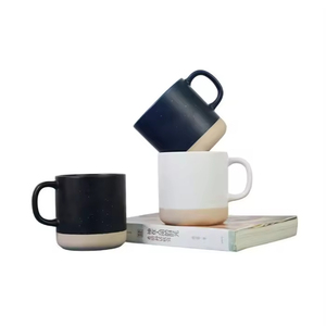 แก้วกาแฟเซรามิกทำมือลายจุด แก้วชาพอร์ซเลน เหมาะสำหรับลาเต้ ชา นม โกโก้ร้อน-แก้วของขวัญ - Product Image 5