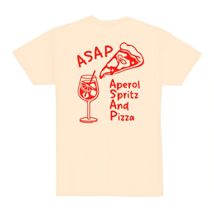 Camiseta Asap con diseño de Aperol Spritz y Pizza, ropa informal unisex - Product Image 2