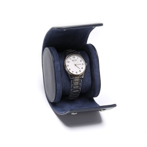 Wholesale Luxury 1 2 3 Slots PU Leather <b>Watch</b> Roll <b>Case</b> Custom Logo Embossed Travel <b>Watch</b> Box with Button Wristwatch Organizer - Product Image 5