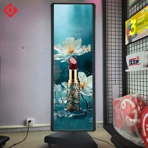 LED giratorio de tres lados <span class=keywords><strong>luminoso</strong></span> <span class=keywords><strong>cartel</strong></span> tablero soporte de exhibición Triangular <span class=keywords><strong>publicidad</strong></span> giratoria caja de luz - Product Image 2