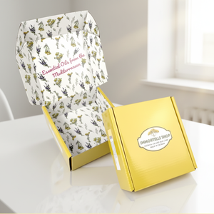 Scatola Regalo Personalizzata in Cartone Ondulato Giallo Stampato, Confezione Carina per Spedizioni e Regali - Product Image 4