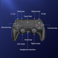 Nouvelle manette de jeu sans fil Bluetooth P47 pour PS4 avec batterie de 600 mAh, adaptée aux consoles de jeu Elite Pro, version PC