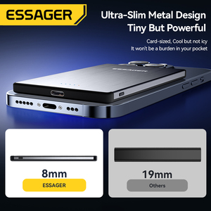 <span class=keywords><strong>ESSAGER</strong></span> Série AKD-YD52 5000mah Banque de puissance de charge rapide sans fil ultra-mince - Product Image 3