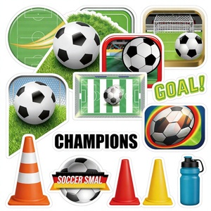 Adesivos Personalizados de PVC Impermeáveis de Alta Qualidade para Rosto, Desenhos Animados DIY, Decoração da Copa do Mundo de Futebol 2026, Laminação Fosca Recortada - Product Image 6