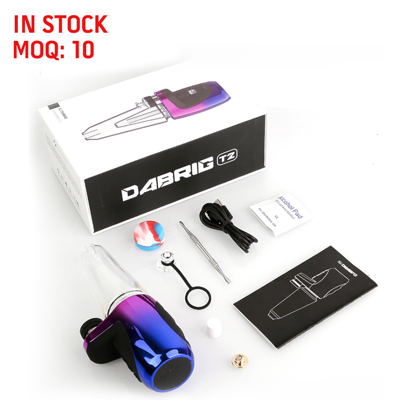 Wholesale 1500mAh Rechargeable electronic hookah glass heating head electronic cigarette Wax Dry Herb vaporizer with LCD display
