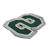 Gros mots faire personnalisé soie adhésif grand personnalisé 3d fer sur chaussure femmes Baseball Anime Applique hd licorne broderie Patch