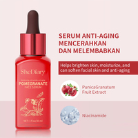 Sérum pour le visage à la grenade OEM avec acide hyaluronique, blanchissant, anti-âge, lifting du visage, éclaircissant, hydratant, soin de la peau, 30 ml