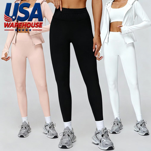 กางเกงโยคะเอวสูงทรงสลิม ระบายอากาศได้ดี สำหรับผู้หญิง ยี่ห้อ USA Oversea Warehouse เหมาะสำหรับออกกำลังกาย วิ่ง และเล่นกีฬา - Product Image 1