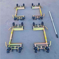 Chariots de transport faciles, équipements de manutention à roues rotatives, outils de manutention mobiles à levier en acier au manganèse