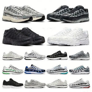 Designer Heren Unisex Casual Lifestyle TN Sneakers P-6000 Winterbestendige Schoenen Metallic Zilver Zwart Modieus Ademend Design - Product Image 2