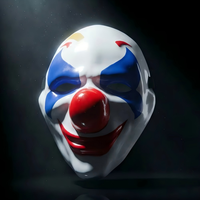Masque de Clown Peace Elite en Plastique, Masque de Joker Grotesque, Drôle et Hilarant, pour Fête Costumée et Farces