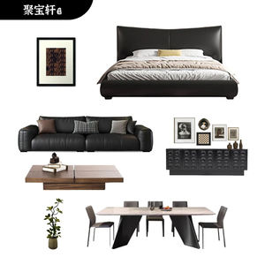 <span class=keywords><strong>Lit</strong></span> king-size en velours neige, design minimaliste italien haut de gamme, tendance, pour grand appartement spacieux - Product Image 6