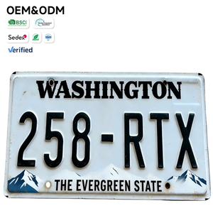 <span class=keywords><strong>Plaque</strong></span> d'<span class=keywords><strong>immatriculation</strong></span> décorative en fer durable sur le thème de Washington, personnalisable, pour l'Amérique du Nord, avec remise sur commande en gros et livraison rapide - Product Image 6