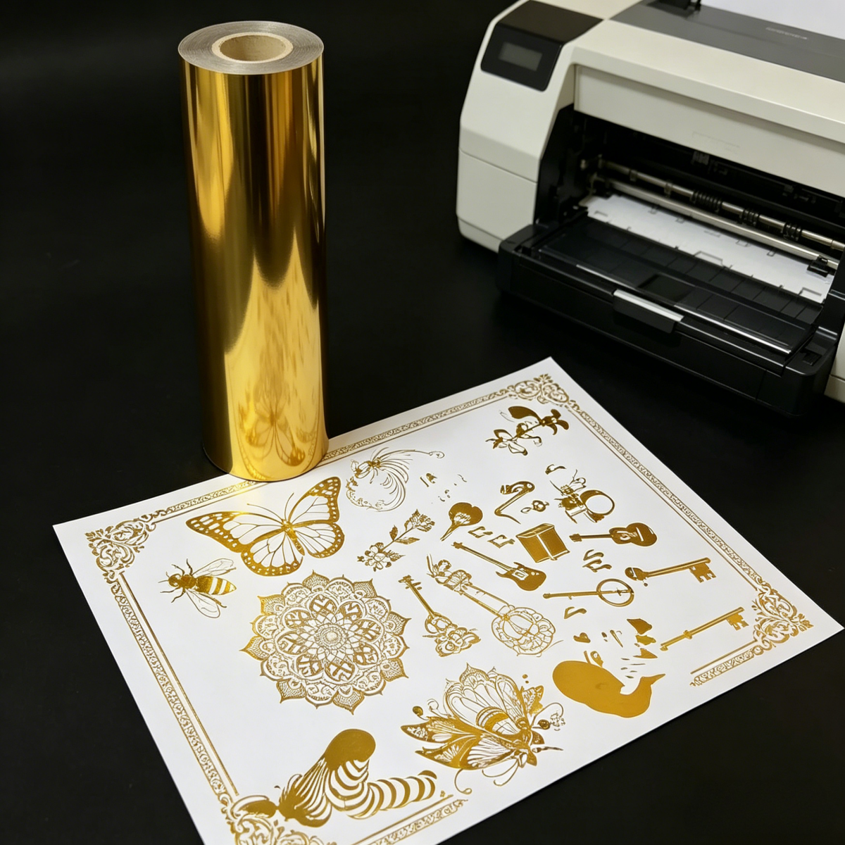 Durable PET Hot Stamping Foil Transfer for Trays Plastic Bags Alcohol Rub Resistant Custom Size Color Logo Custom Made