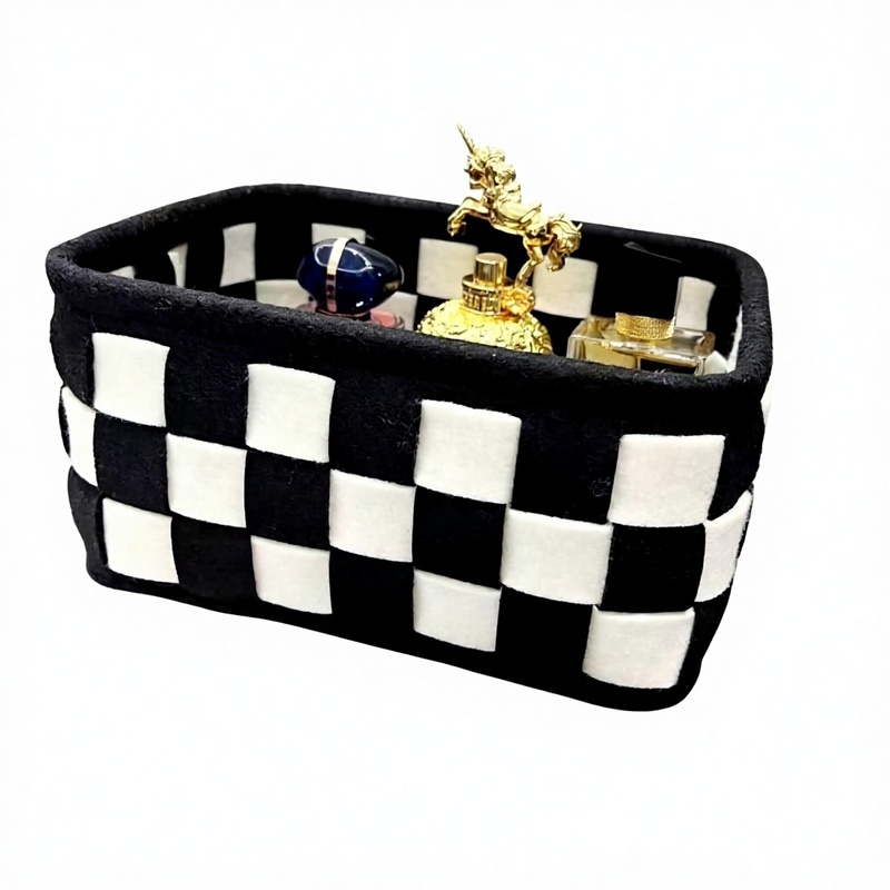 Felt Storage Basket Ins Retro Simple