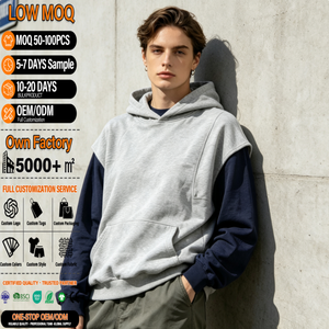 Heavyweight French Terry Cropped Hoodie Custom Printed Zip up Hoodie 100% Cotton Distressed Hoodie for Men - Product Image 1