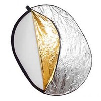 Réflecteur Rectangulaire Pliable 5-en-1 avec Diffuseur de Lumière Pliant Portable et Poignée, Accessoire de Studio Photo Professionnel