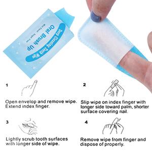 Lingettes buccales non tissées à la menthe pour le blanchiment des dents, accessoire de nettoyage à domicile pour adultes - Product Image 2